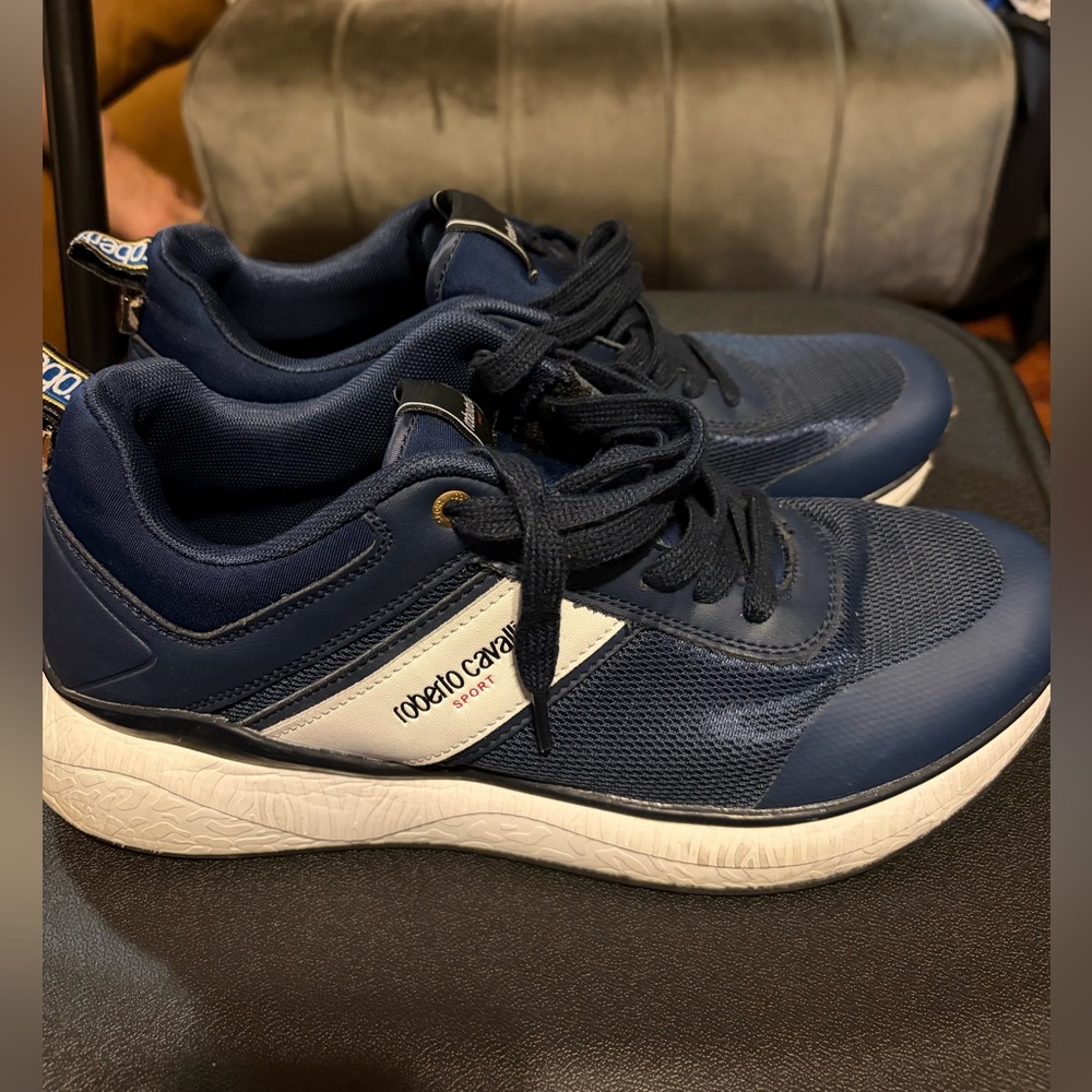 Roberto Cavalli Sport Blue Sneakers